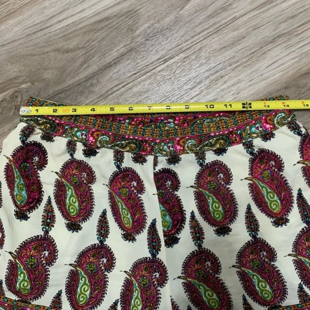 Ett:wa anthropologie Paisley Viscose Boho Shorts S